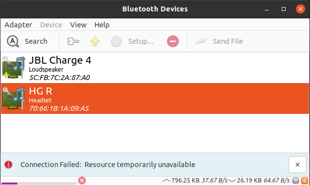 Error message "Resource temporarily unavailable."