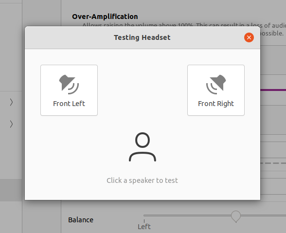 Testing sound of a stereo device.